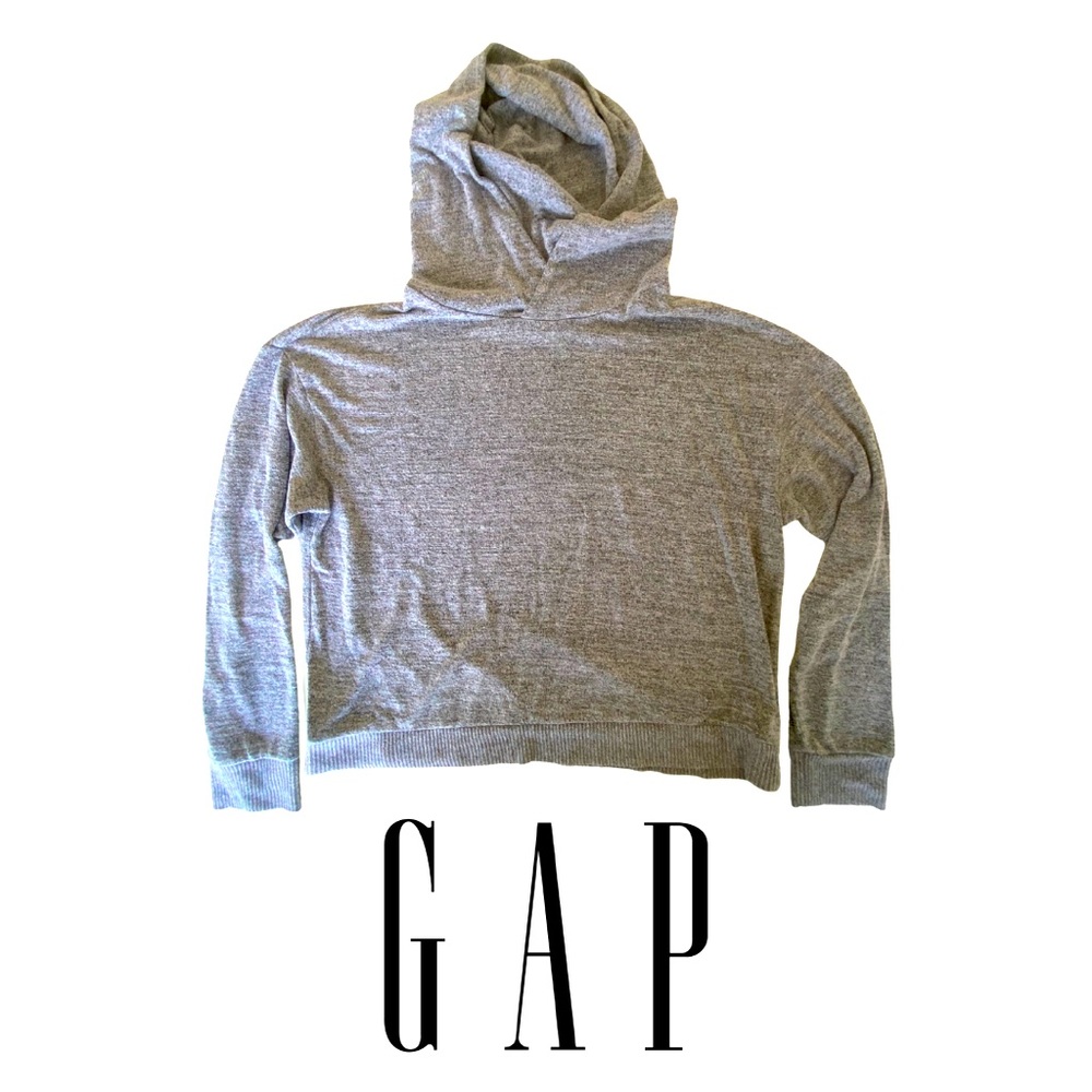 Gap Gray Longsleeve Hooded Sweatshirt Medium